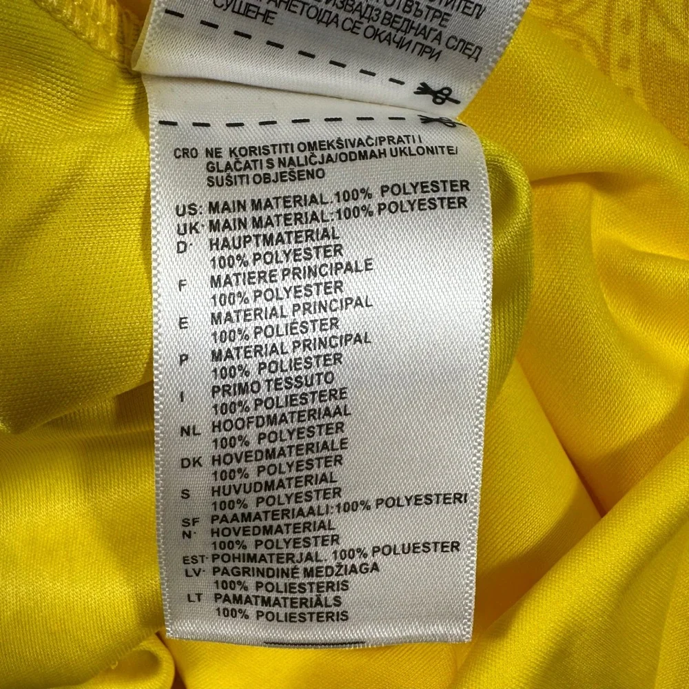 Al Nassr Ronaldo 7 Jersey Mens 3XL Adidas Slim Fit Home Kit Yellow NEW